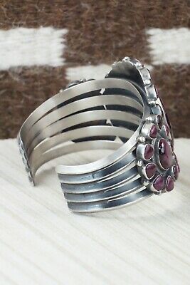 Spiny Oyster & Sterling Silver Bracelet - Anthony Skeets