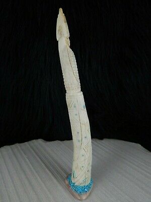 Corn Maiden Zuni Fetish Carving - Evertt Quam - Zuni Maiden Carving - High Lonesome Trading