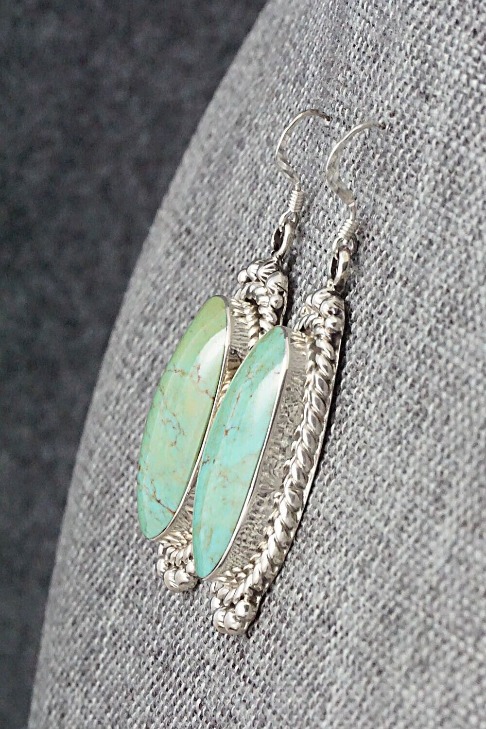 Turquoise & Sterling Silver Earrings - Gregg Yazzie