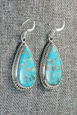 Navajo Turquoise & Sterling Silver Earrings - Sharon McCarthy