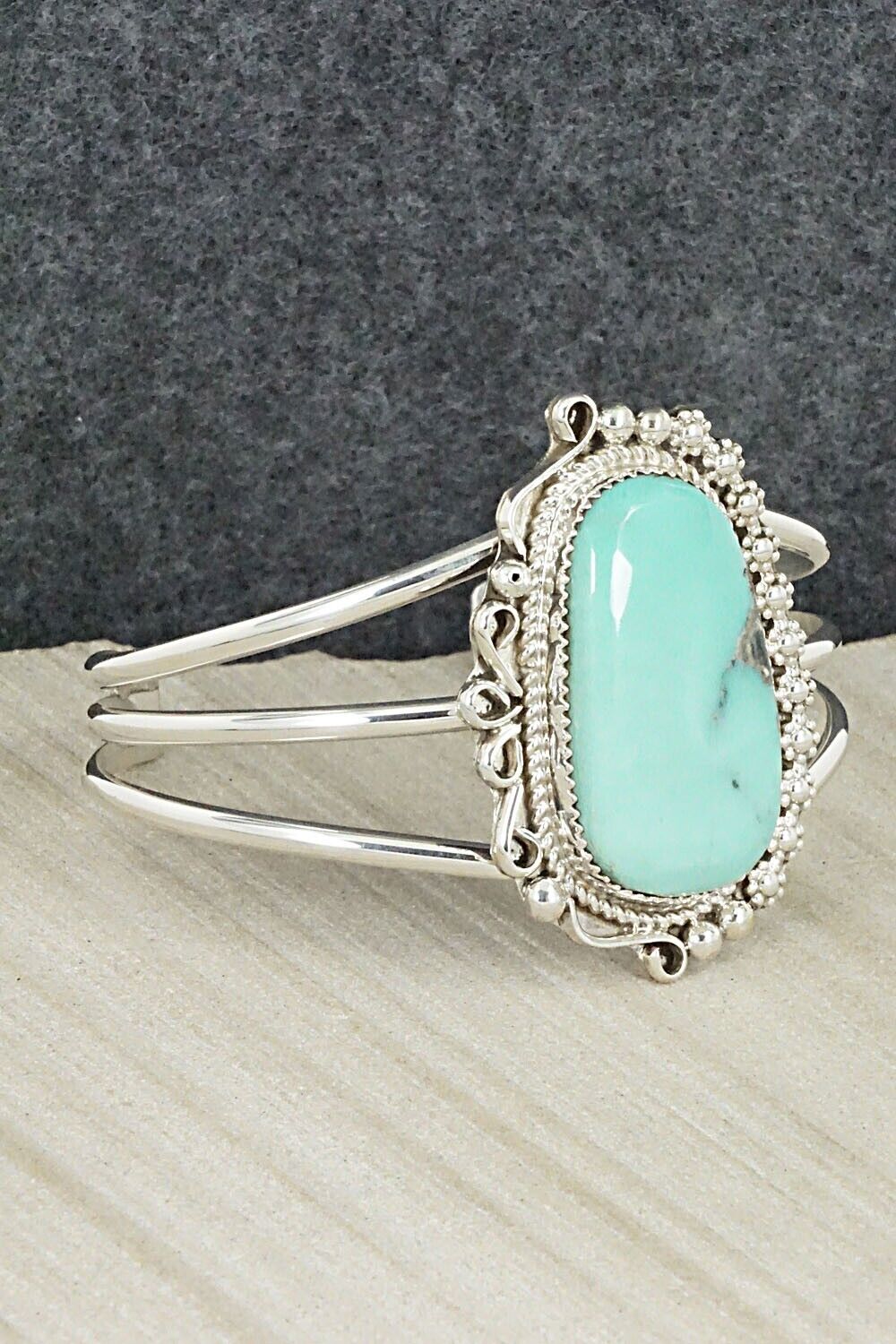 Turquoise & Sterling Silver Bracelet - Donavan Nez
