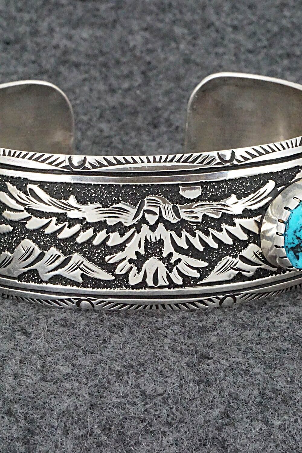 Turquoise and Sterling Silver Bracelet - Richard Singer