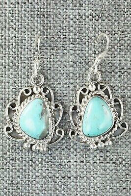 Turquoise & Sterling Silver Earrings - Verley Betone