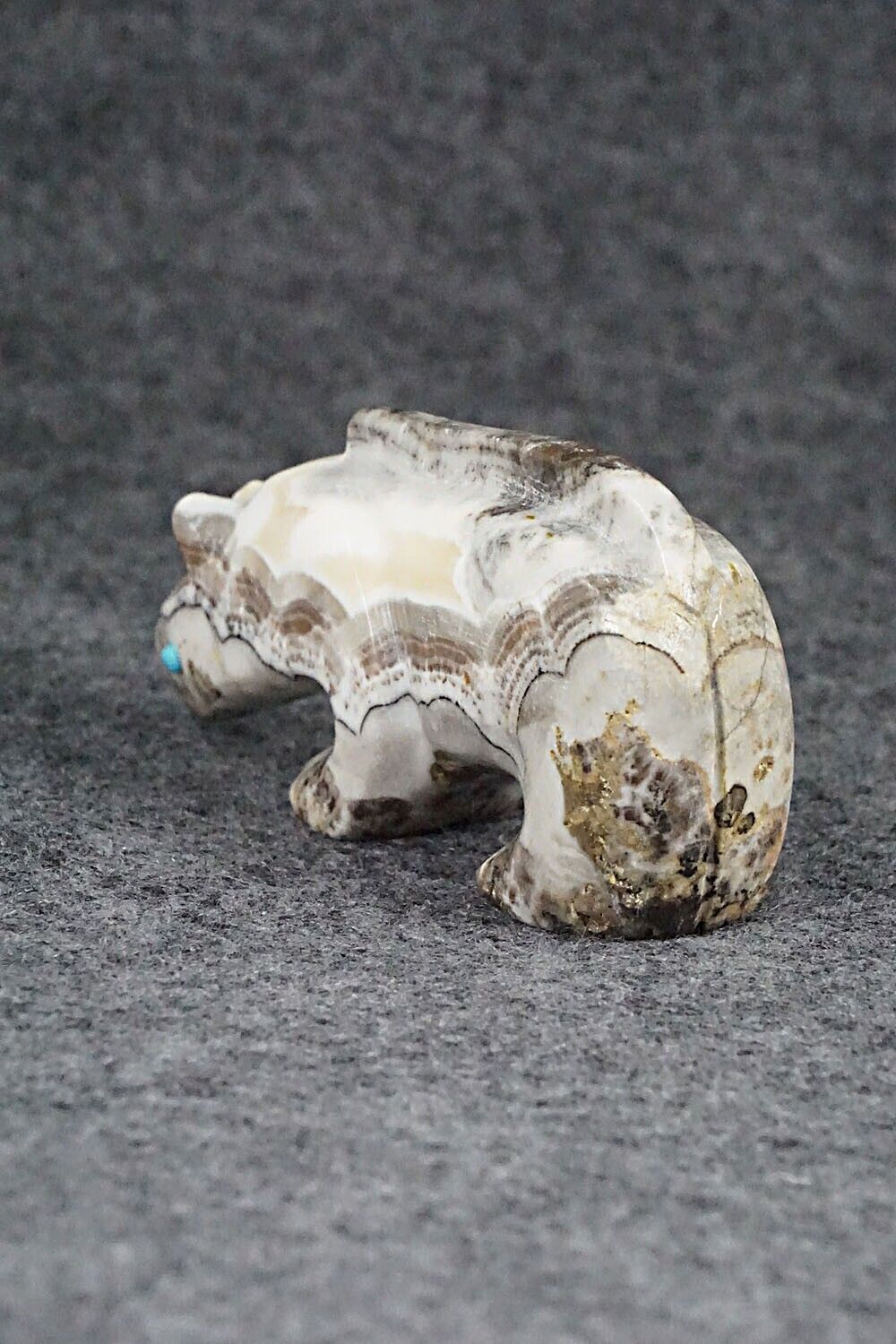 Mountain Lion Zuni Fetish Carving - Ronnie Lunasee