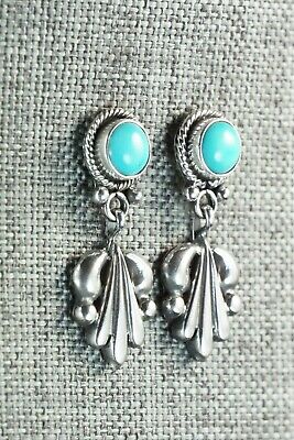 Turquoise & Sterling Silver Earrings - Sharon McCarthy