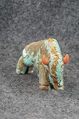 Buffalo Zuni Fetish Carving - Andres Quandelacy
