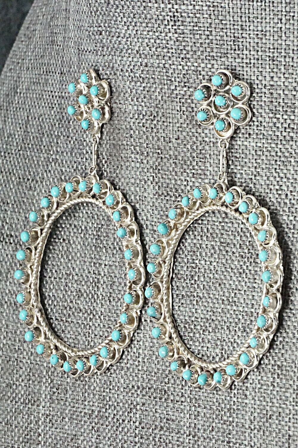 Turquoise & Sterling Silver Earrings - Waylon Johnson