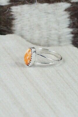 Spiny Oyster & Sterling Silver Ring - Robert Martinez - Size 8.5