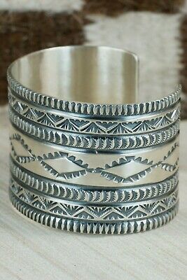 Navajo Sterling Silver Bracelet - Leonard Maloney