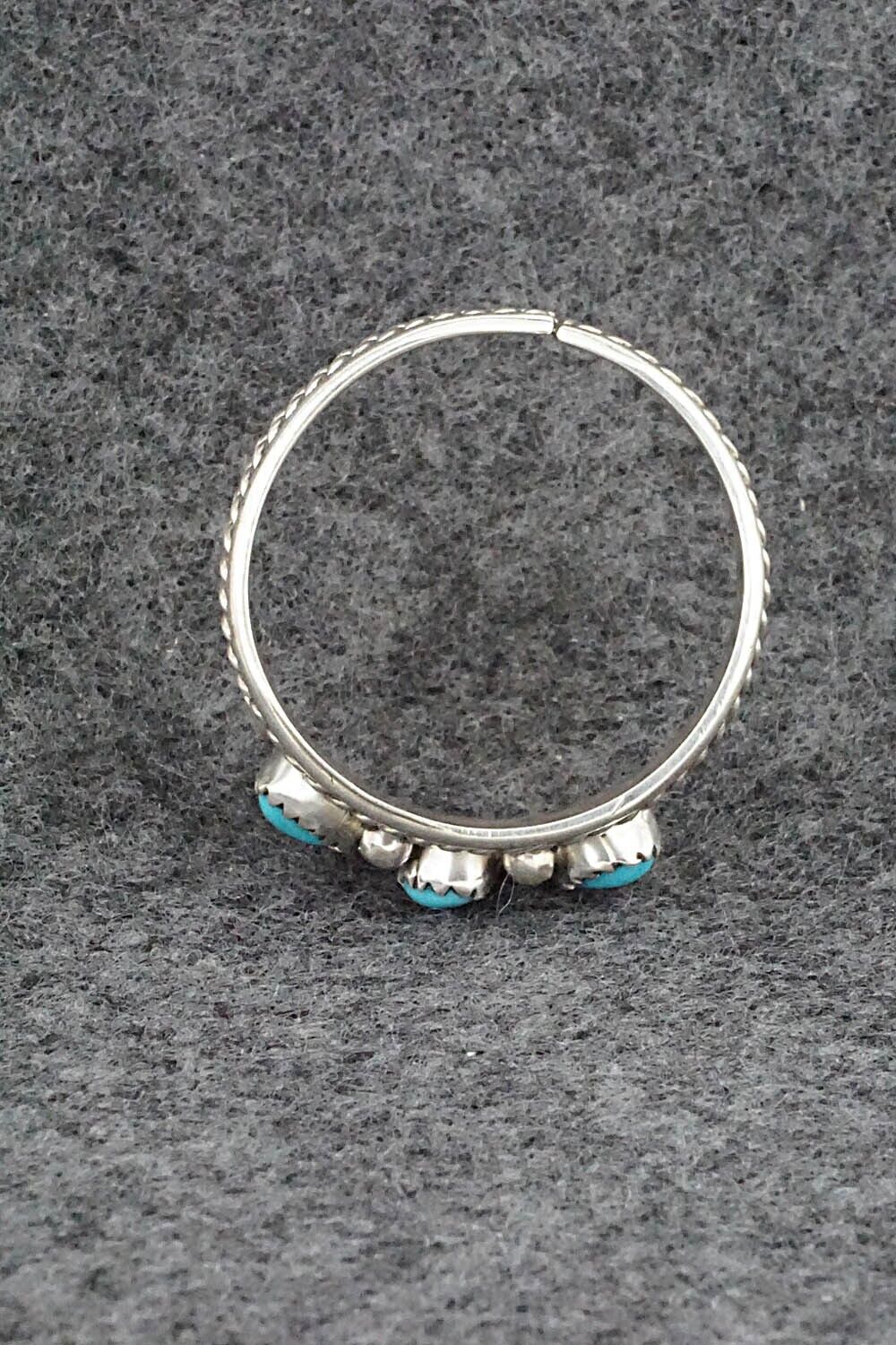 Turquoise & Sterling Silver Ring - Sondra Whitegoat - Size 12.75