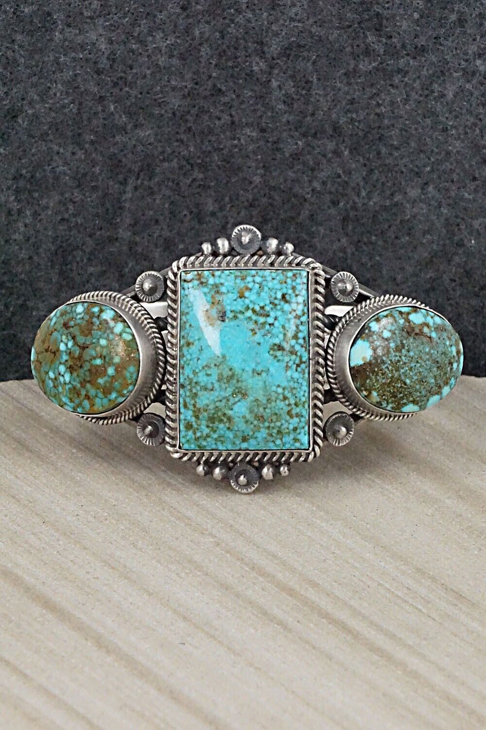 Turquoise & Sterling Silver Bracelet - Derrick Gordon