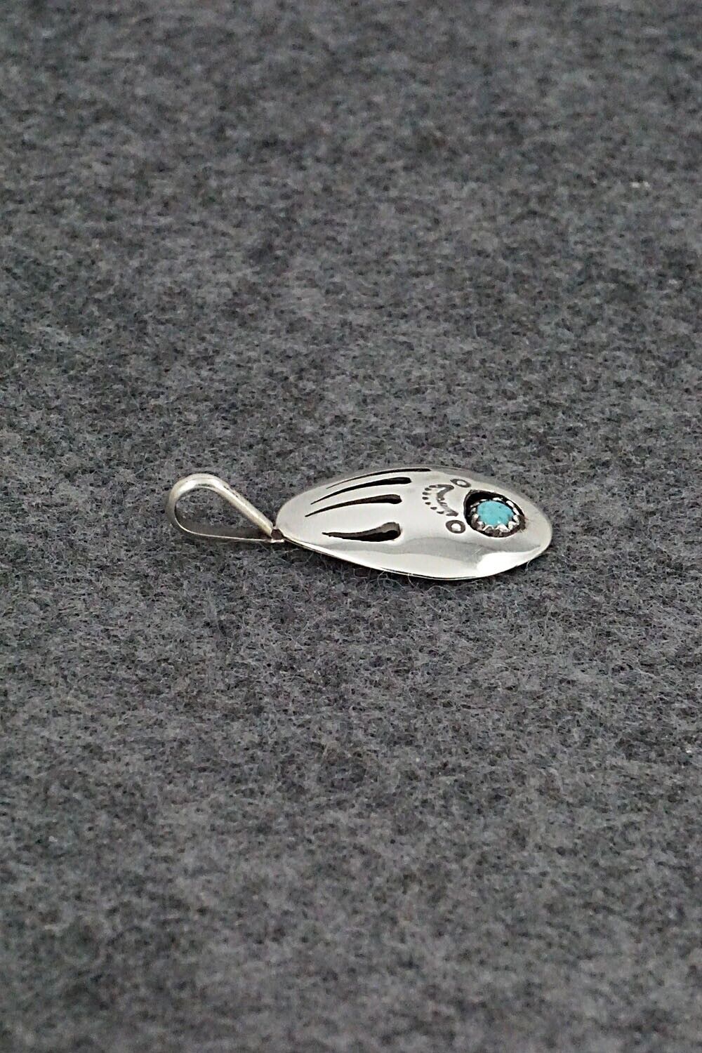 Turquoise & Sterling Silver Pendant - Ervin Begay