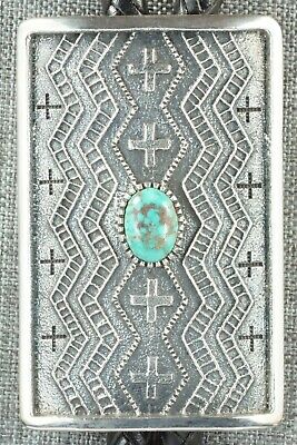 Turquoise & Sterling Silver Bolo Tie - Harrison Jim