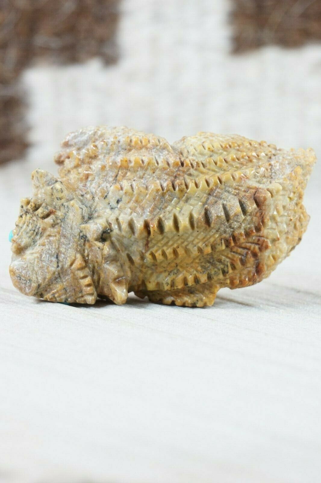 Horned Toad Zuni Fetish Carving - Alvin Haloo - High Lonesome Trading