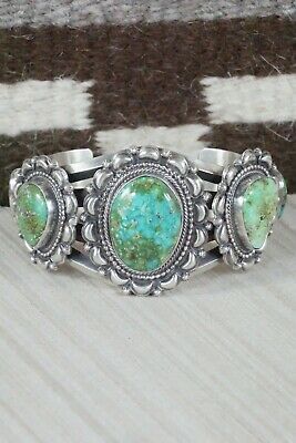 Navajo Turquoise & Sterling Silver Bracelet - Tom Lewis