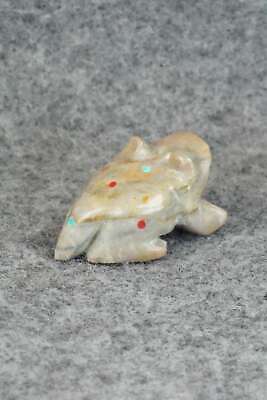 Frog Zuni Fetish Carving - Todd Lowsayatee