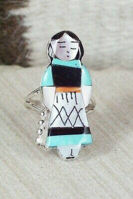 Corn Maiden & Sterling Silver Ring - Joyce Waseta - Size 9 - High Lonesome Trading