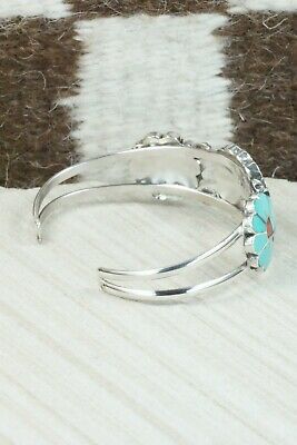 Turquoise & Sterling Silver Bracelet - Burdian Soseeah