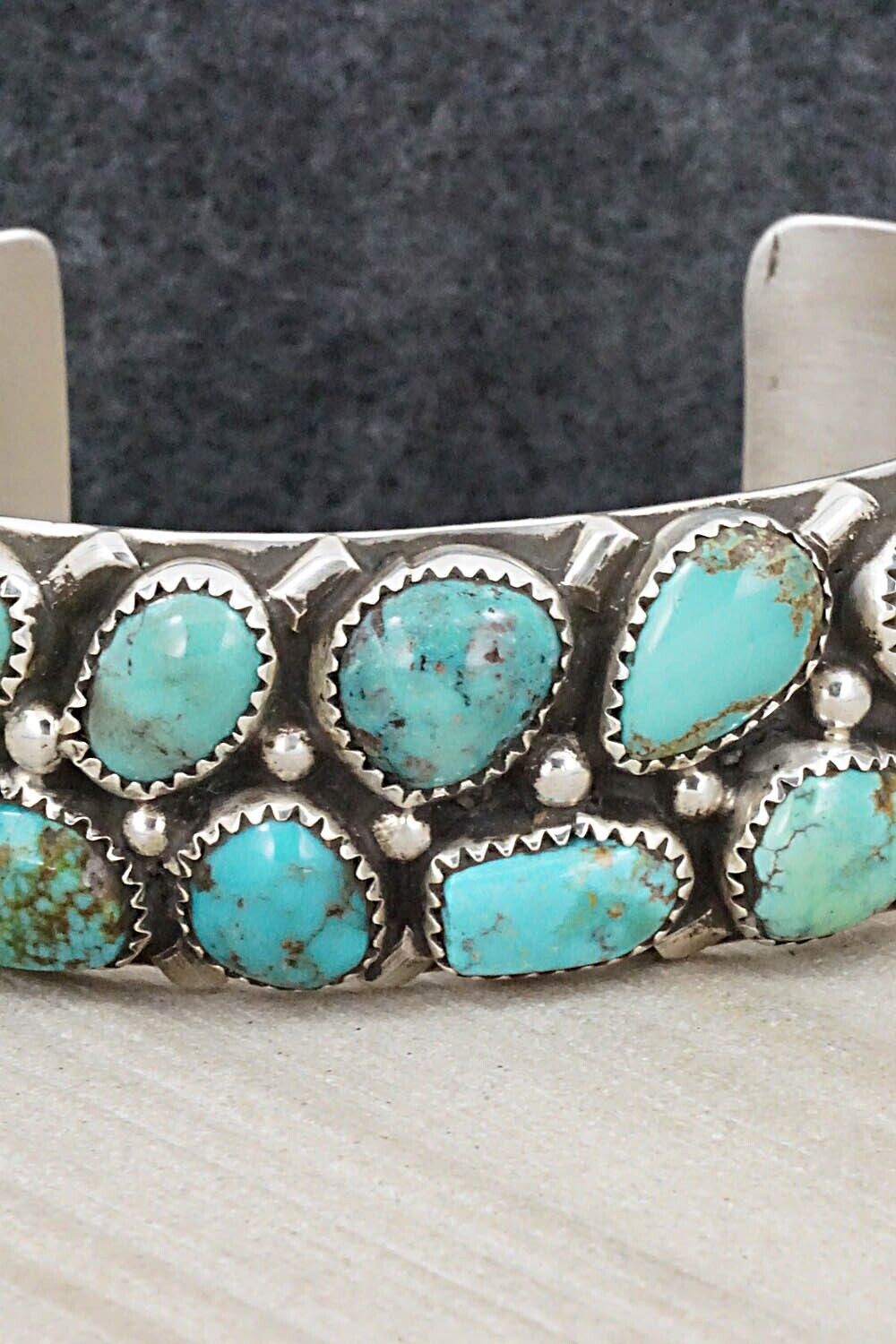 Turquoise & Sterling Silver Bracelet - Priscilla Reeder