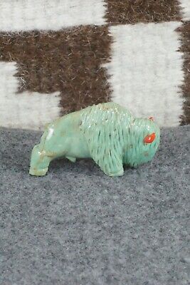 Buffalo Zuni Fetish Carving - Andres Quandelacy
