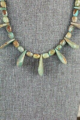 Turquoise & Sterling Silver Necklace - Navajo