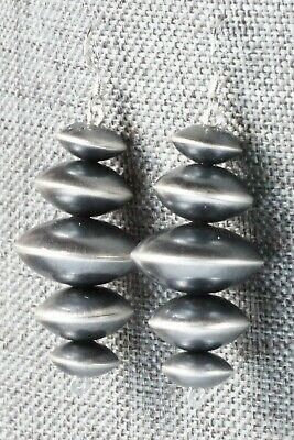 Sterling Silver Navajo Pearl Earrings - Preston Haley