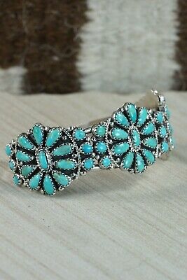 Navajo Turquoise and Sterling Silver Bracelet - Zeita Begay