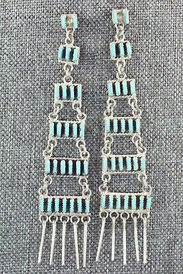 Turquoise & Sterling Silver Earrings - Ashley Laate