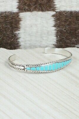 Turquoise & Sterling Silver Bracelet - Millie Peynetsa