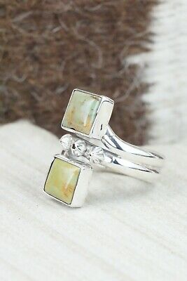 Turquoise & Sterling Silver Ring - Bobby Platero - Size 7