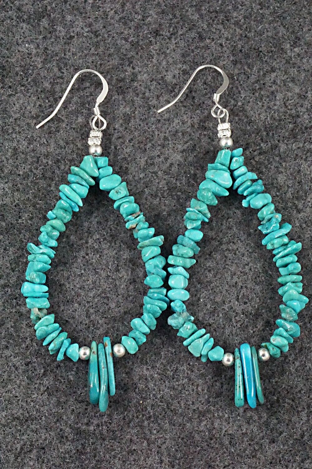 Turquoise & Sterling Silver Earrings - Tammy Nolcot