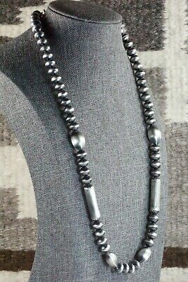 Sterling Silver Navajo Pearl Necklace - Presley Haley