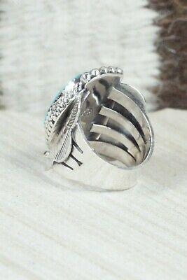 Turquoise & Sterling Silver Ring - Raymond Yazzie - Size 6 - High Lonesome Trading