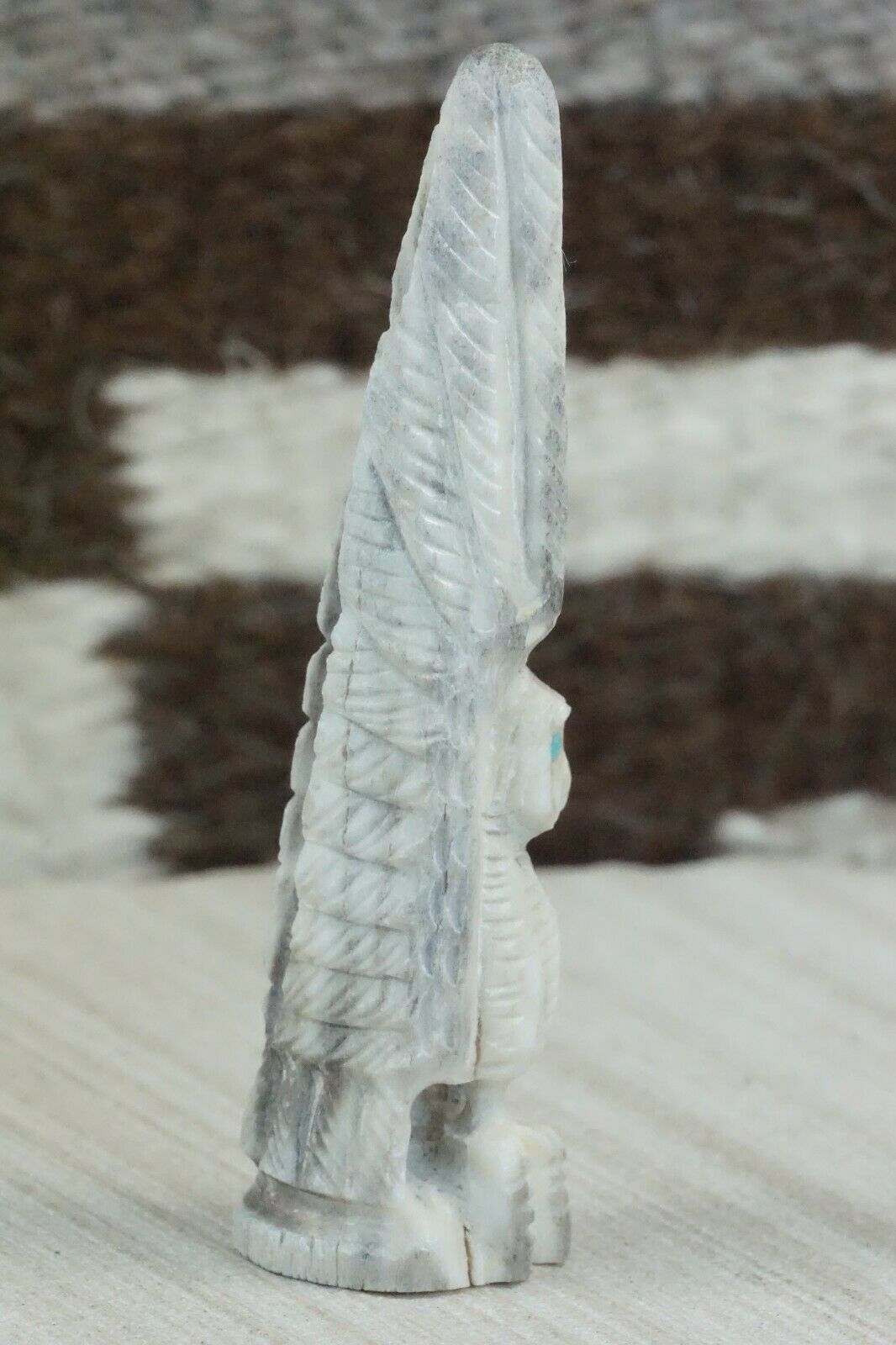 Owl Zuni Fetish Carving - Garrick Weeka