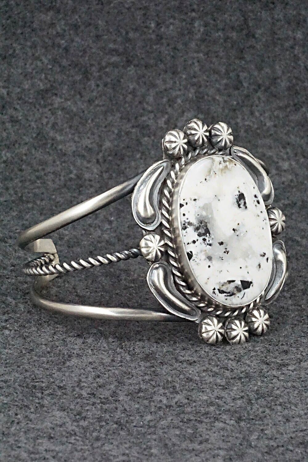 White Buffalo & Sterling Silver Bracelet - Jeff James