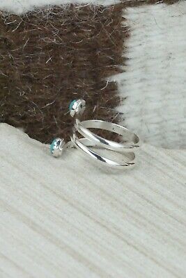 Turquoise & Sterling Silver Ring - Yolanda Skeets - Size 7.5
