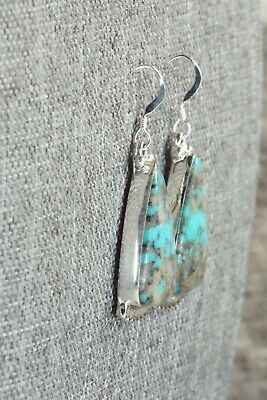 Turquoise & Sterling Silver Earrings - Verley Betone
