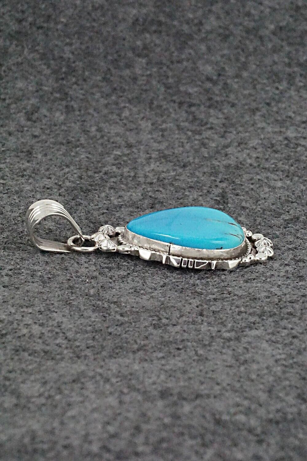 Turquoise and Sterling Silver Pendant - Daniel Benally