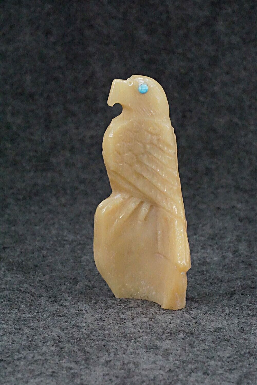 Eagle Zuni Fetish Carving - Derrick Kaamasee