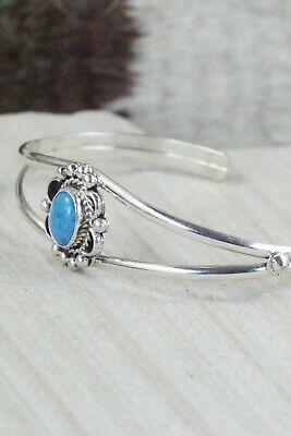 Navajo Turquoise & Sterling Silver Bracelet - Jan Mariano