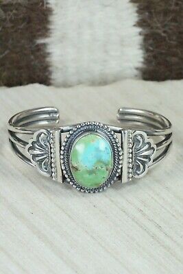 Turquoise and Sterling Silver Bracelet - Leon Martinez