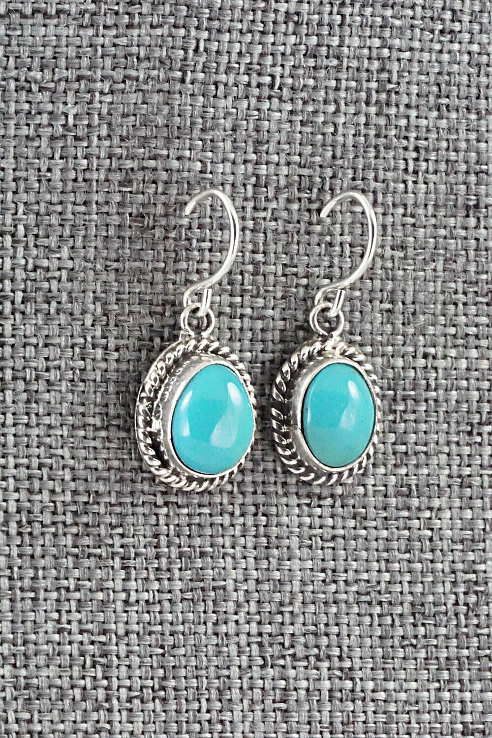 Turquoise & Sterling Silver Earrings - Rosemary Saunders