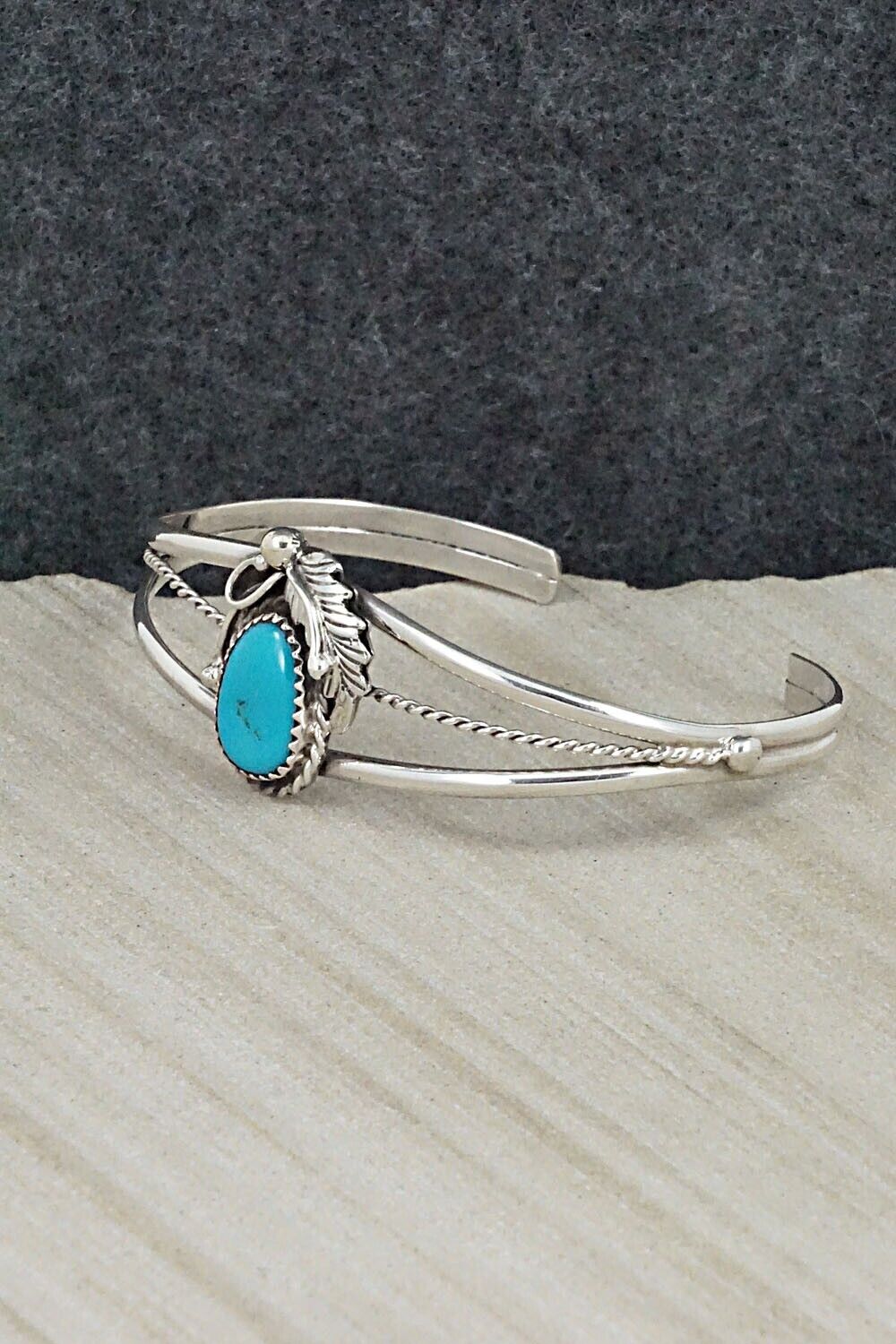 Turquoise & Sterling Silver Bracelet - Alice Rose Saunders