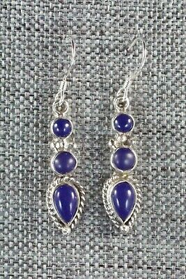 Lapis & Sterling Silver Earrings - Gary Shorty