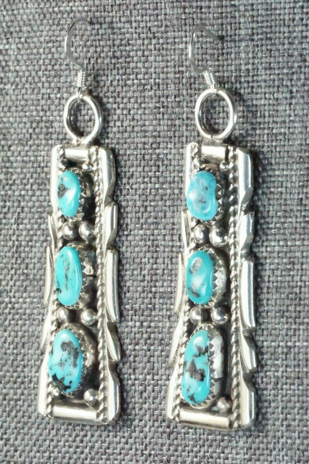 Turquoise & Sterling Silver Pendant and Earrings - Anthony Brown