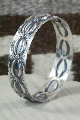 Sterling Silver Bangle Cuff - Tim Yazzie
