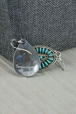 Turquoise & Sterling Silver Earrings - Connie Wyaco - Zuni - High Lonesome Trading