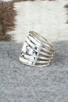 White Buffalo & Sterling Silver Ring - Andrew Enrico - Size 6.25