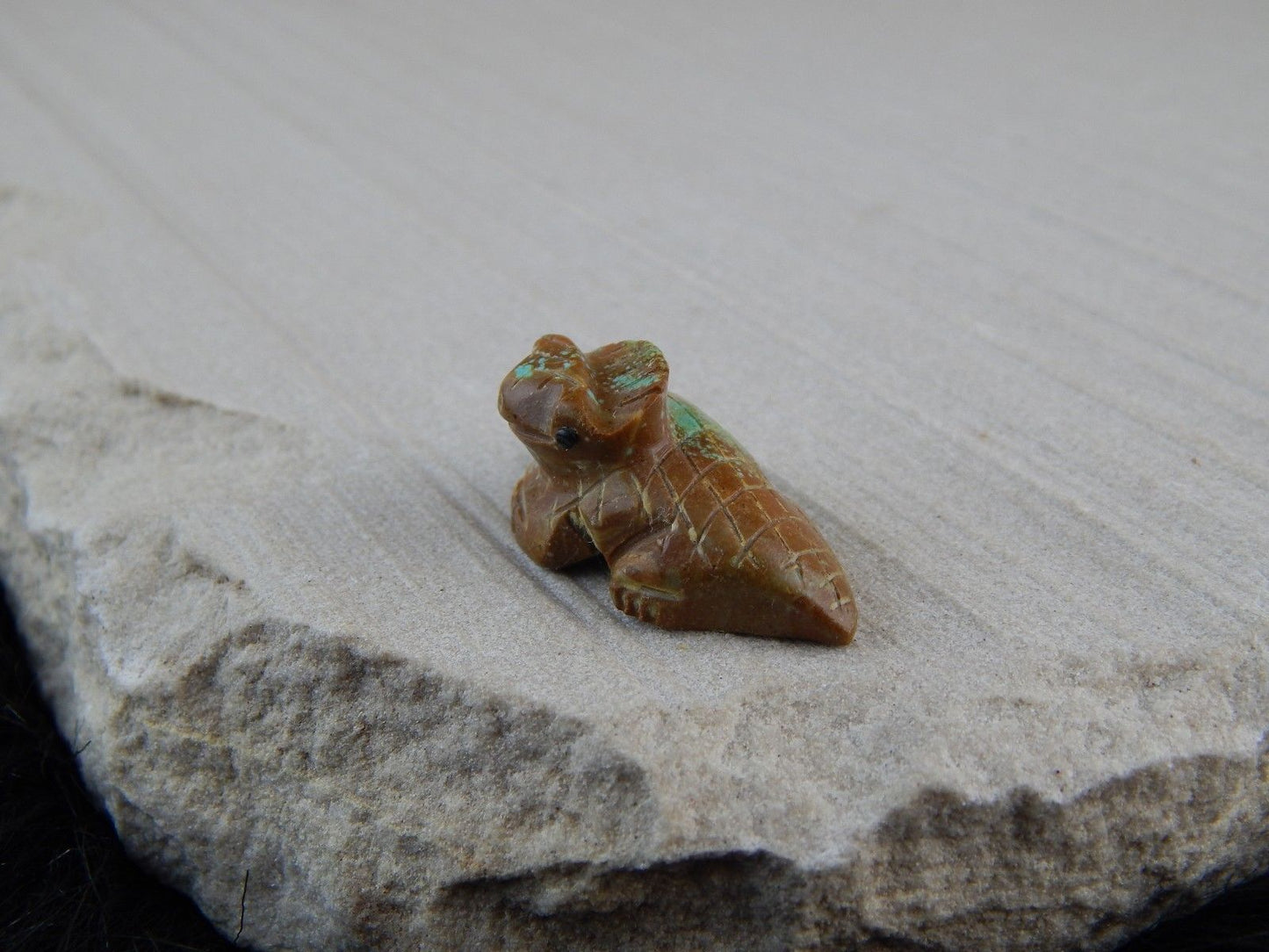 Horned Toad Zuni Fetish Carving - Danette Laate - High Lonesome Trading