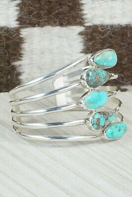 Turquoise & Sterling Silver Bracelet - Jones Delgarito